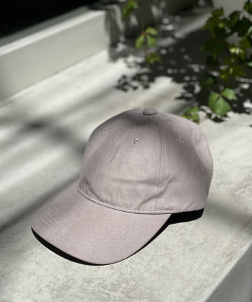 【微光沢が上品に見せる】ピーチスキンキャップ