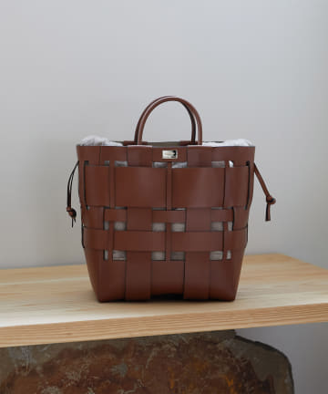【ZANCHETTI】メッシュレザーバッグ/W SHOPPER