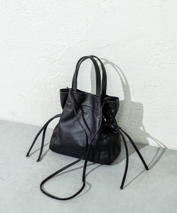 ROROL レザーミニ巾着トート