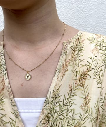 【WEB限定】ボールチェーンコインネックレス