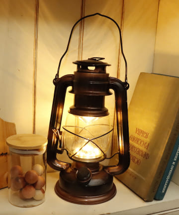 【PAL CLOSET限定商品】アンティークLEDランタンラージ（ゴールド）