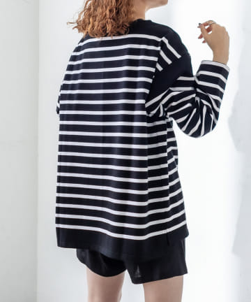 【MONTKEMMEL】ボーダーロングTシャツ