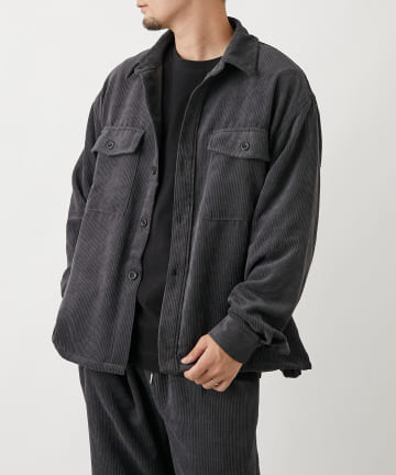 コール天CPOシャツ※セットアップ対応 コーデュロイシャツジャケット