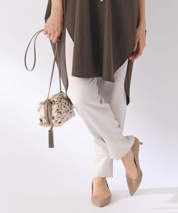 【洗える】ダブルクロスジョガーパンツ