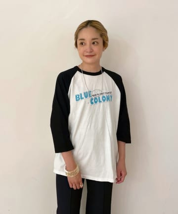 BLUE COLONY ラグランスリーブ