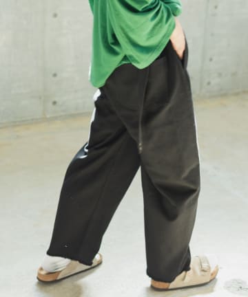 【WHIMSIC】BELTED WRAP PANTS