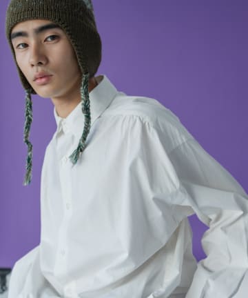 【WHIMSIC】TYPE WRITER GATHER SHIRT