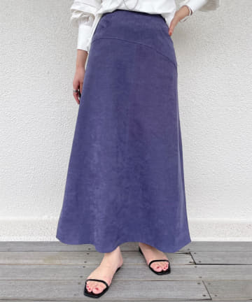 【odore/オドル】綾コールアシメ切替スカート