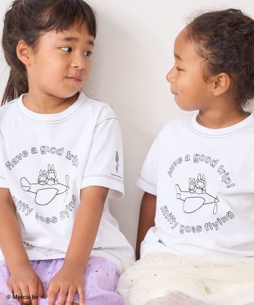 【サステナブル・EWEB限】ミッフィープリント×刺繍Tシャツ(kids)