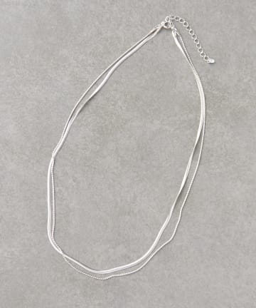 #【aura/オーラ】W Snake Chain ネックレス