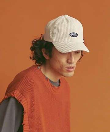 【Dickies】コーデュロイワッペンキャップ