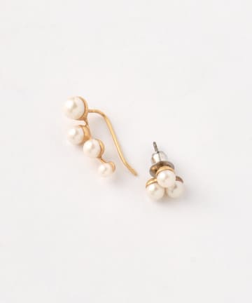 ＃Pink Owl Bijouパールドットプチイヤーカフピアス