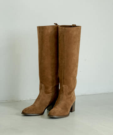 【COZスタイル・FABIO RUSCONI】ロングスエードブーツ
