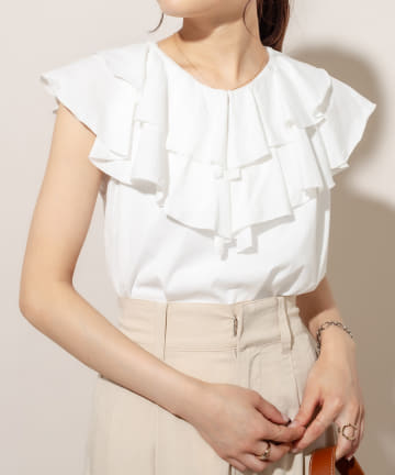 [mline] WEB限定 ラッフルTシャツ