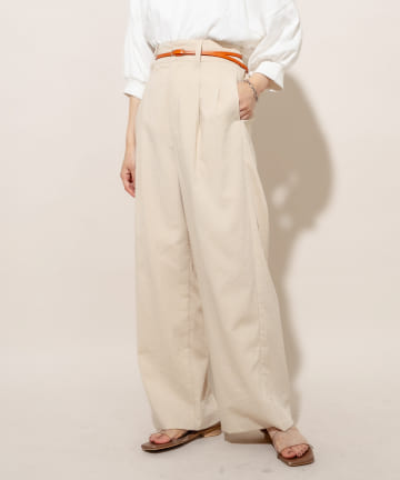 [mline] WEB限定 セットアップタックパンツ