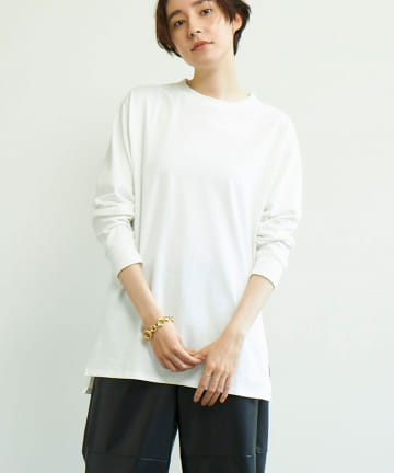 オーガニックコットンスリットTシャツ