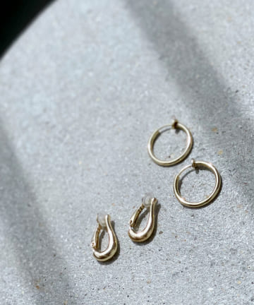 【GOLDY(ゴールディ)】2SETフープイヤリング