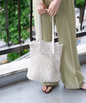＊巾着付きマクラメトートＢＡＧ