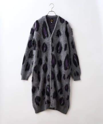【NEEDLES】Mohair Long Cardigan - Leopard