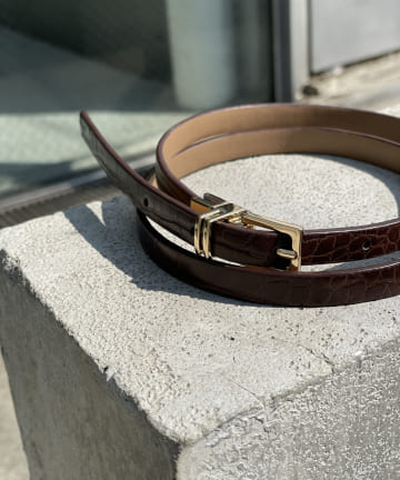 【その日の気分でアレンジできる】リバーシブル細ベルト