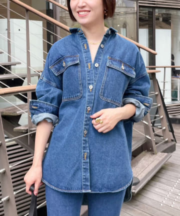 オーバーデニムジャケット