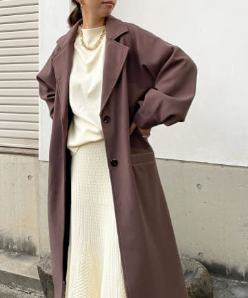 【WEB限定】ラグランスリーブ袖ボリュームコート
