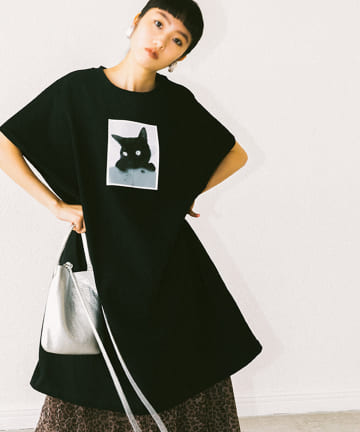 【相川茉穂さんコラボ・洗える】Cat close-up! LongTシャツ
