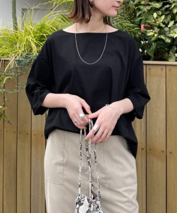 シルケットコクーンTシャツ