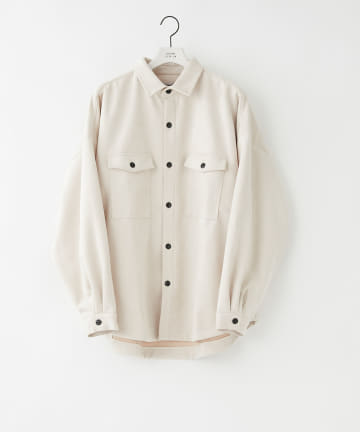 カットスウェードCPOシャツ
