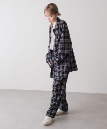 【WHIMSIC】PIPING PAJAMAS SHIRT