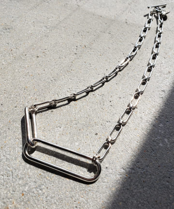 【新鮮なスクエアモチーフ・フィリップオーディベール】エナダブルネックレス