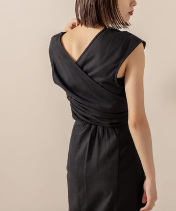 [mline] WEB限定 クロスデザイントップス