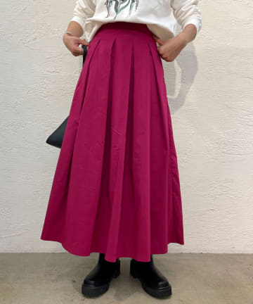 Omekashi(オメカシ) タックフレアロングスカート