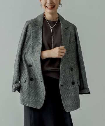 チェックジャケット