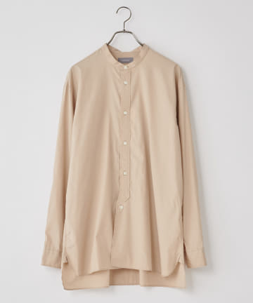 【ENCENS/エンソン】BAND COLLAR SHIRT