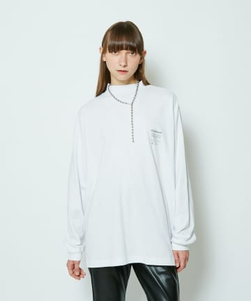 【SUPERTHANKS/スーパーサンクス】モックネックロングスリーブTシャツ