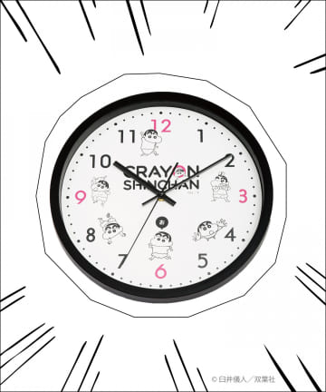 3COINS(スリーコインズ) 【ASOKO de クレヨンしんちゃん】壁掛け時計