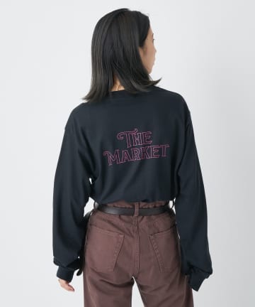 THE MARKET バックプリントロンT
