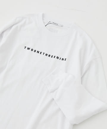 抗菌防臭USAコットンフロッキープリント長袖Tシャツ