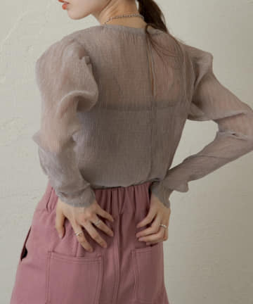 シャーリングシアーパフプルオーバー