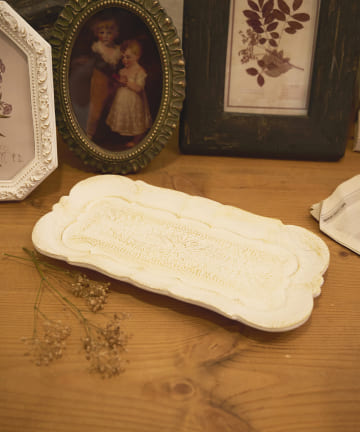 【champêtre shabby】アンティークトレイレクタングル