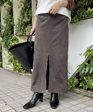 エコスエードマキシスカート