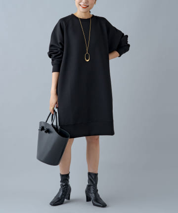 【odore/オドル】ライトダンボールチュニックプルオーバー