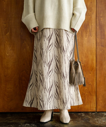 ゼブラマーメイドスカート