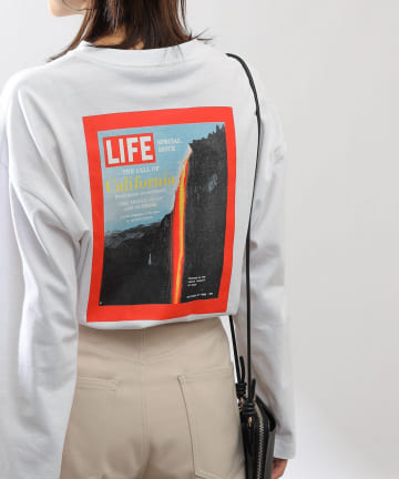 LIFEコラボプリント長袖Tシャツ/ロンT