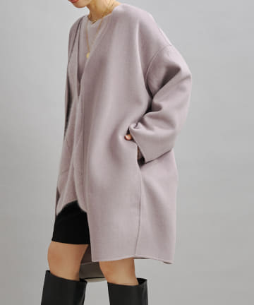 ミドル丈カラーコート