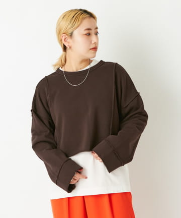 アウトリンキングショートカーディガン