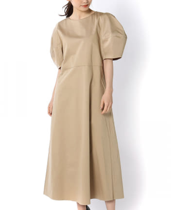 【Mykke Hofmann/ミケ・ホフマン】バックオープンシャツワンピース