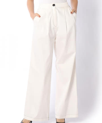 【Mykke Hofmann/ミケ・ホフマン】コットンワイドパンツ