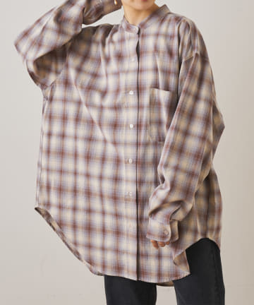 NICE CLAUP / OLIVE des OLIVE OUTLET(ナイスクラップ  / オリーブ デ オリーブ アウトレット) オンブレチェックシャツ